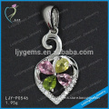 High quality 925 sterling silver pendant with cz stone